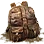 Sand-covered Backpack icon