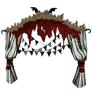 [Spooky Halloween] White Curtain Bat Wall Deco icon