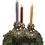 Christmas Pine Cone Candle icon
