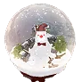 Christmas Snowman Snowglobe icon