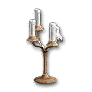 Brass Candelabra with Four Candles icon