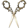 [Halloween] Blood-soaked Gold Scissor Wall Decor icon