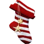 Sweet Striped Stocking Wall Decor icon