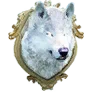 Stuffed White Wolf Head icon