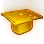 Golden Graduation Cap icon