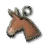 Donkey Emblem: Brown Donkey icon