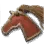 Horse Emblem: Beginner's Maroon Horse icon