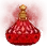 Glass Bottle Shaped From a Witch's Red Lips icon