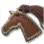 Horse Emblem: Black-Maned Brown Spotted Horse icon