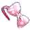[Shai] Pink Polka-Dot Hair Bow icon